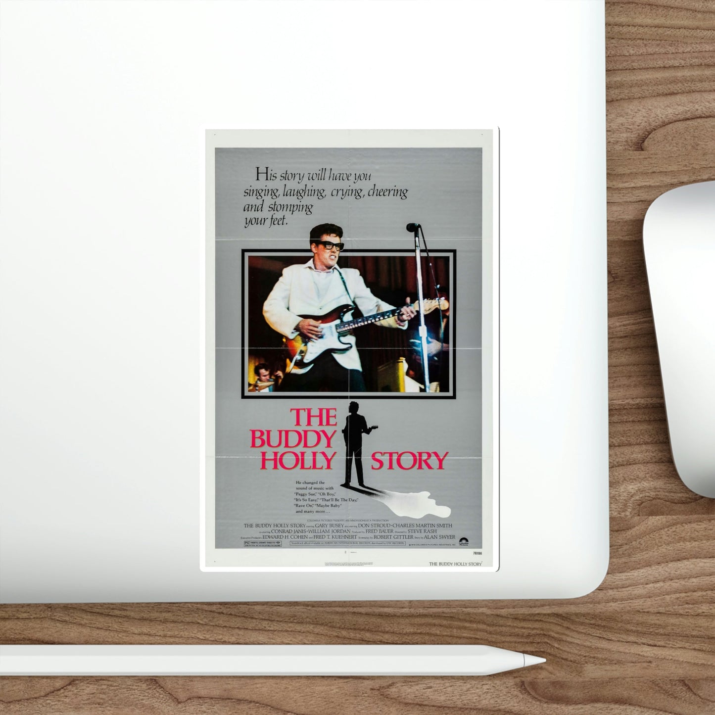 The Buddy Holly Story 1978 Movie Poster STICKER Vinyl Die-Cut Decal-The Sticker Space