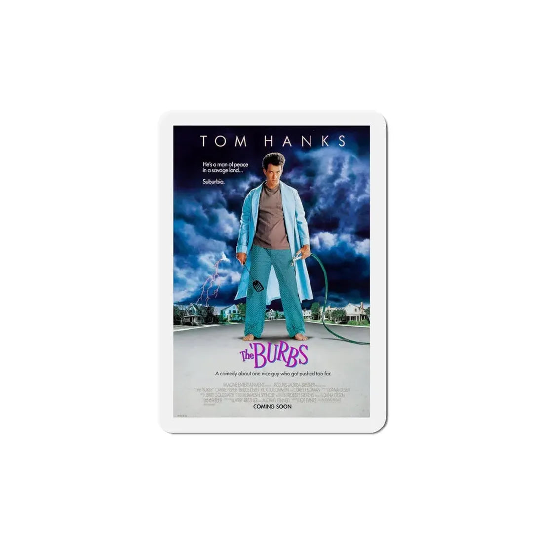 The 'burbs 1989 Movie Poster Refrigerator Magnet 5 Inch - The Sticker Space