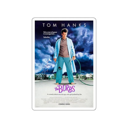THE 'BURBS 1989 Movie Poster STICKER Vinyl Die-Cut Decal 5 Inch - The Sticker Space