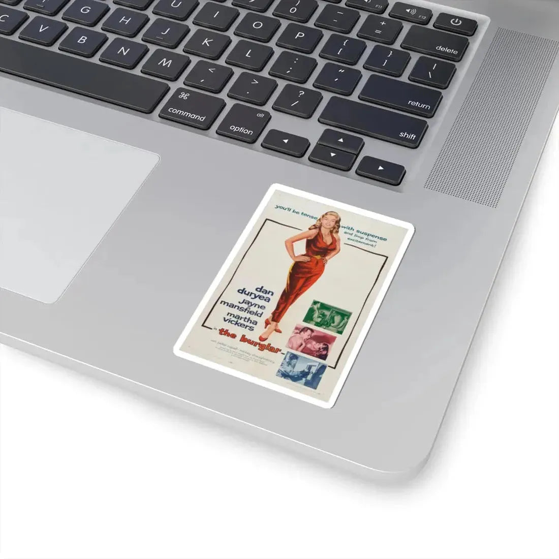 The Burglar 1957 Movie Poster - STICKER Vinyl Kiss-Cut Decal - The Sticker Space