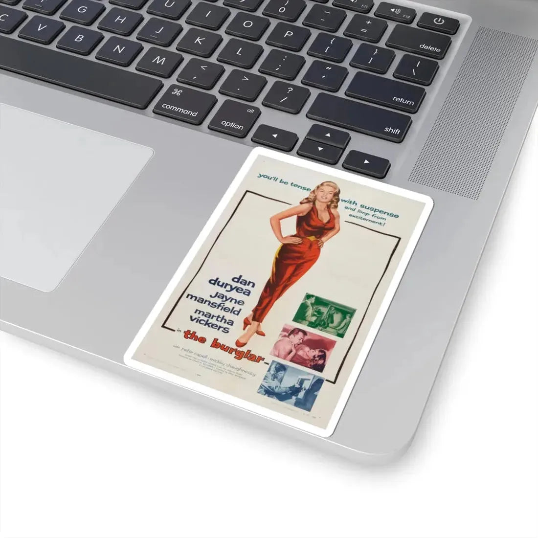 The Burglar 1957 Movie Poster - STICKER Vinyl Kiss-Cut Decal - The Sticker Space