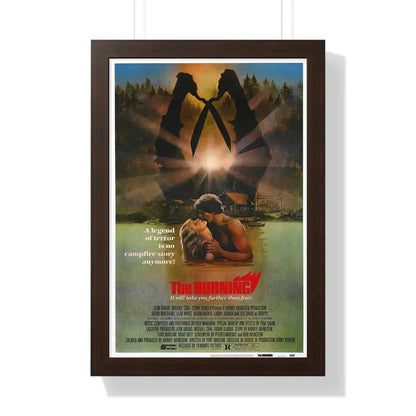 THE BURNING 1981 - Framed Movie Poster 16″ x 24″ Walnut - The Sticker Space