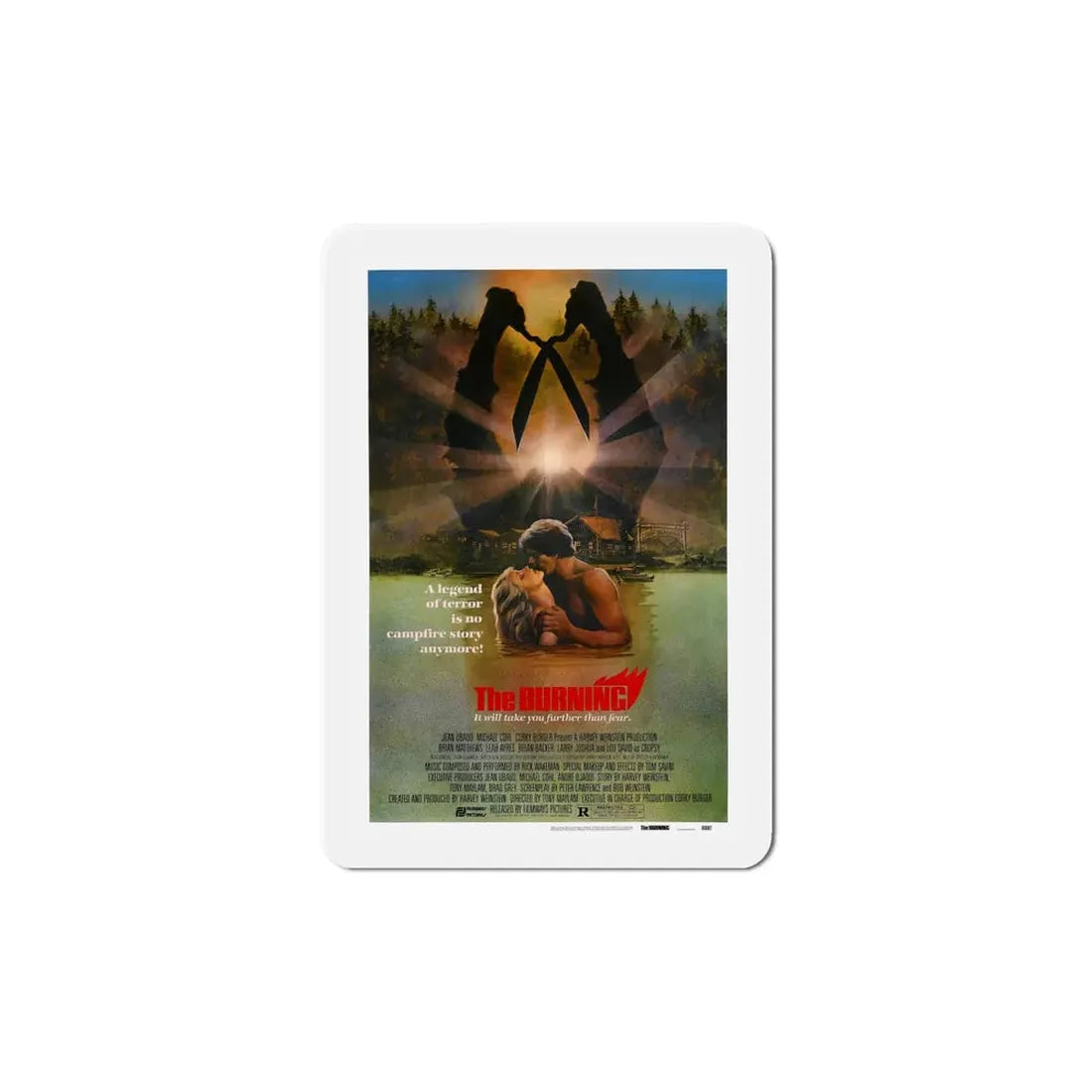 The Burning 1981 Movie Poster Refrigerator Magnet 6 Inch - The Sticker Space