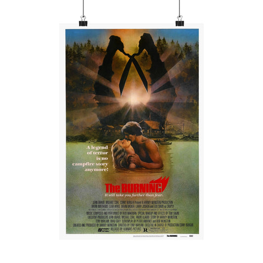 THE BURNING 1981 - Paper Movie Poster-12″ x 18″-The Sticker Space