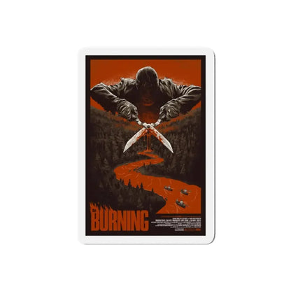 THE BURNING (MONDO) 1981 Movie Poster - Refrigerator Magnet 5 Inch Die-Cut - The Sticker Space