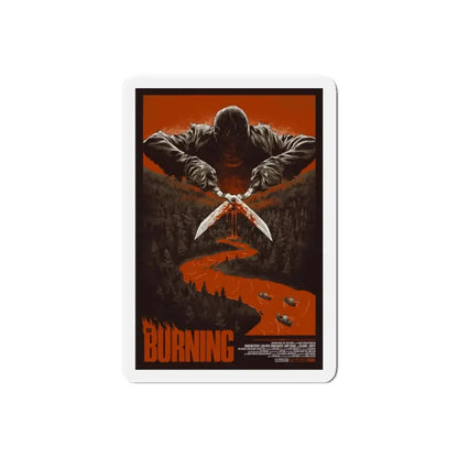 THE BURNING (MONDO) 1981 Movie Poster - Refrigerator Magnet 6 Inch Die-Cut - The Sticker Space