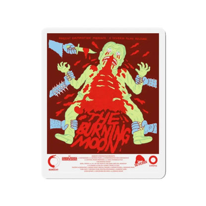 THE BURNING MOON 1992 Movie Poster - Refrigerator Magnet 2 Inch Die-Cut - The Sticker Space