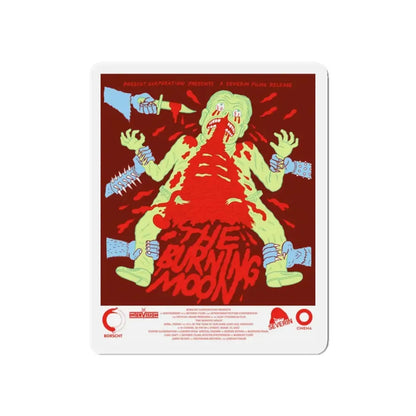 THE BURNING MOON 1992 Movie Poster - Refrigerator Magnet 3 Inch Die-Cut - The Sticker Space