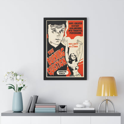 THE BURNING QUESTION (REEFER MADNESS) 1936 - Framed Movie Poster-The Sticker Space