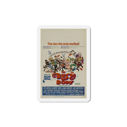 The Busy Body 1967 Movie Poster Die-Cut Magnet-4 Inch-The Sticker Space