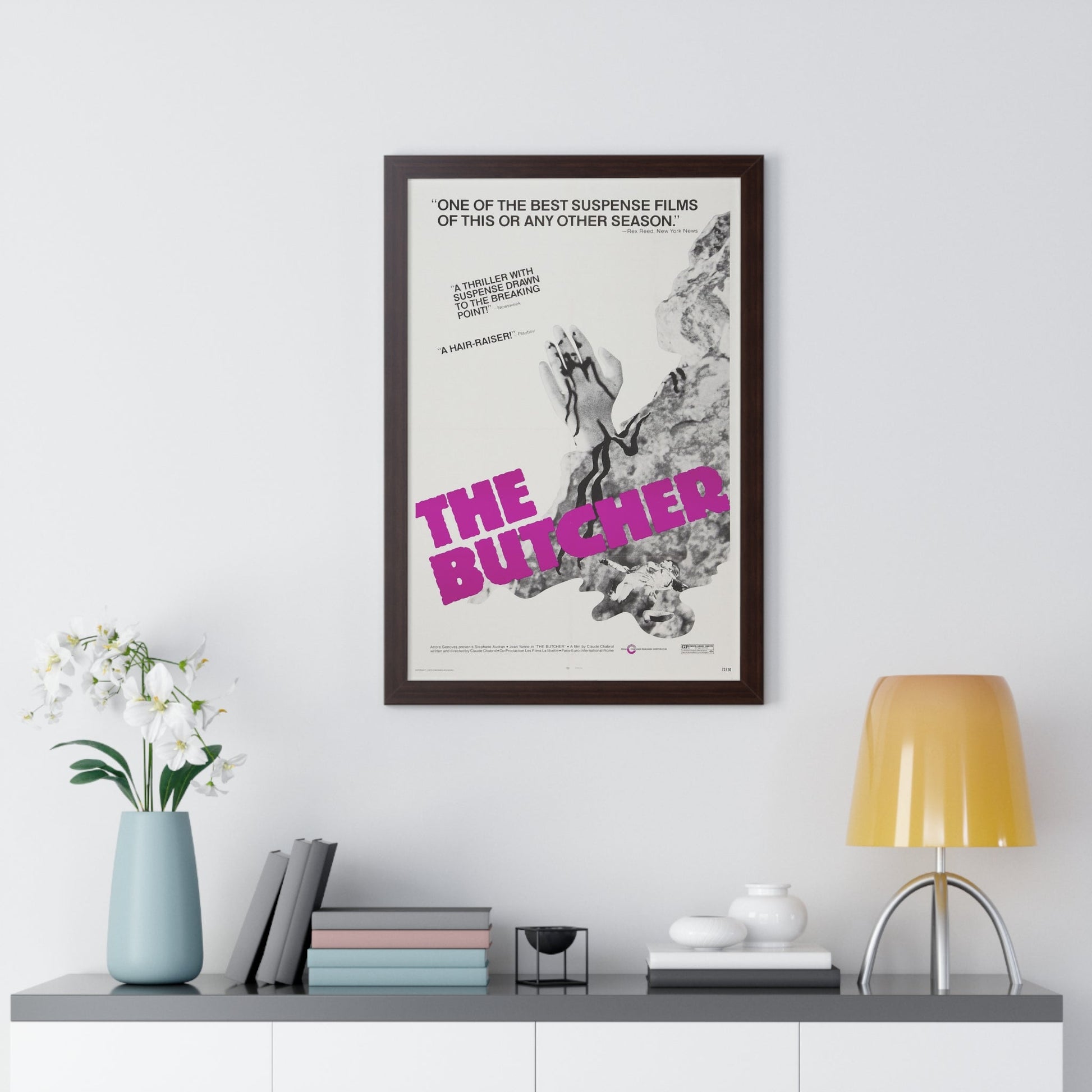 THE BUTCHER 1970 - Framed Movie Poster-The Sticker Space