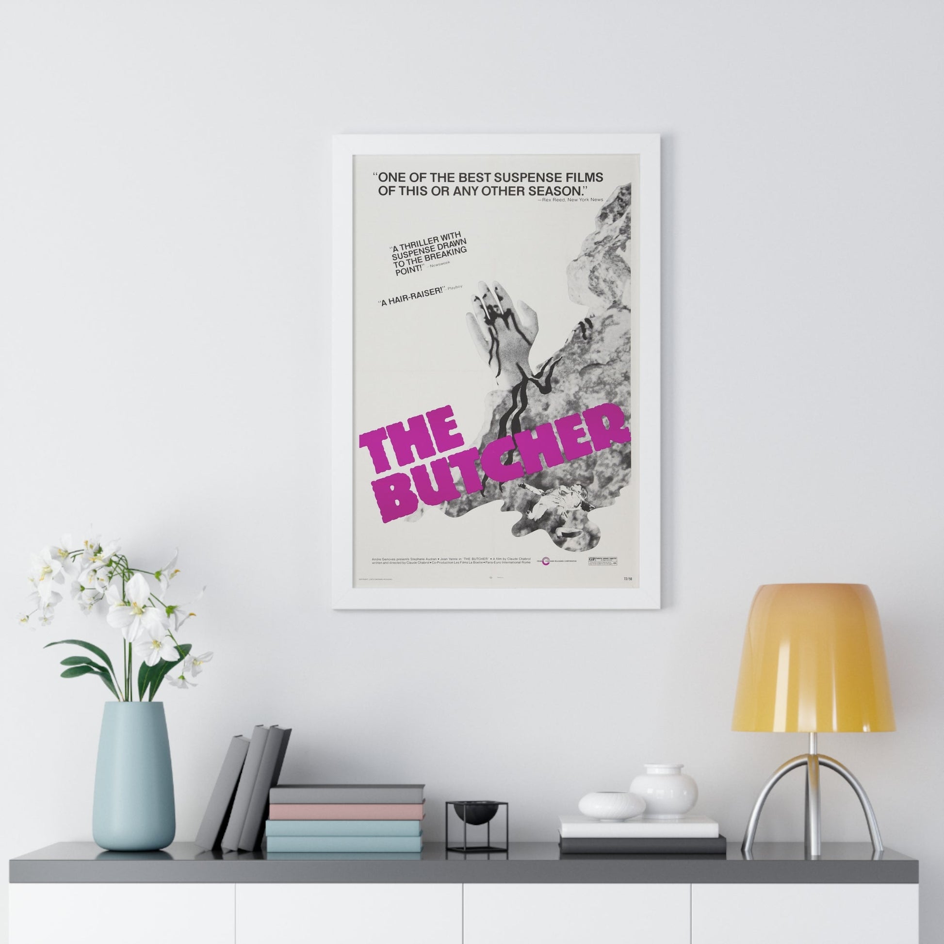 THE BUTCHER 1970 - Framed Movie Poster-The Sticker Space