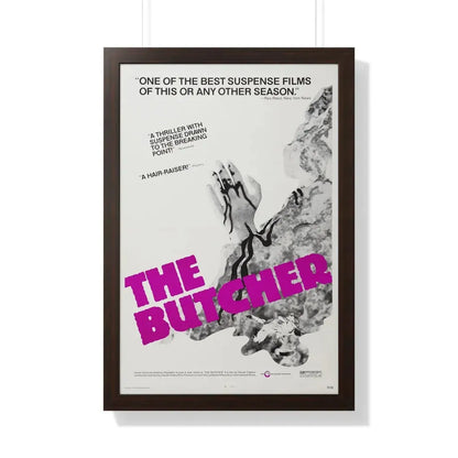 THE BUTCHER 1970 - Framed Movie Poster 20" x 30" Walnut - The Sticker Space