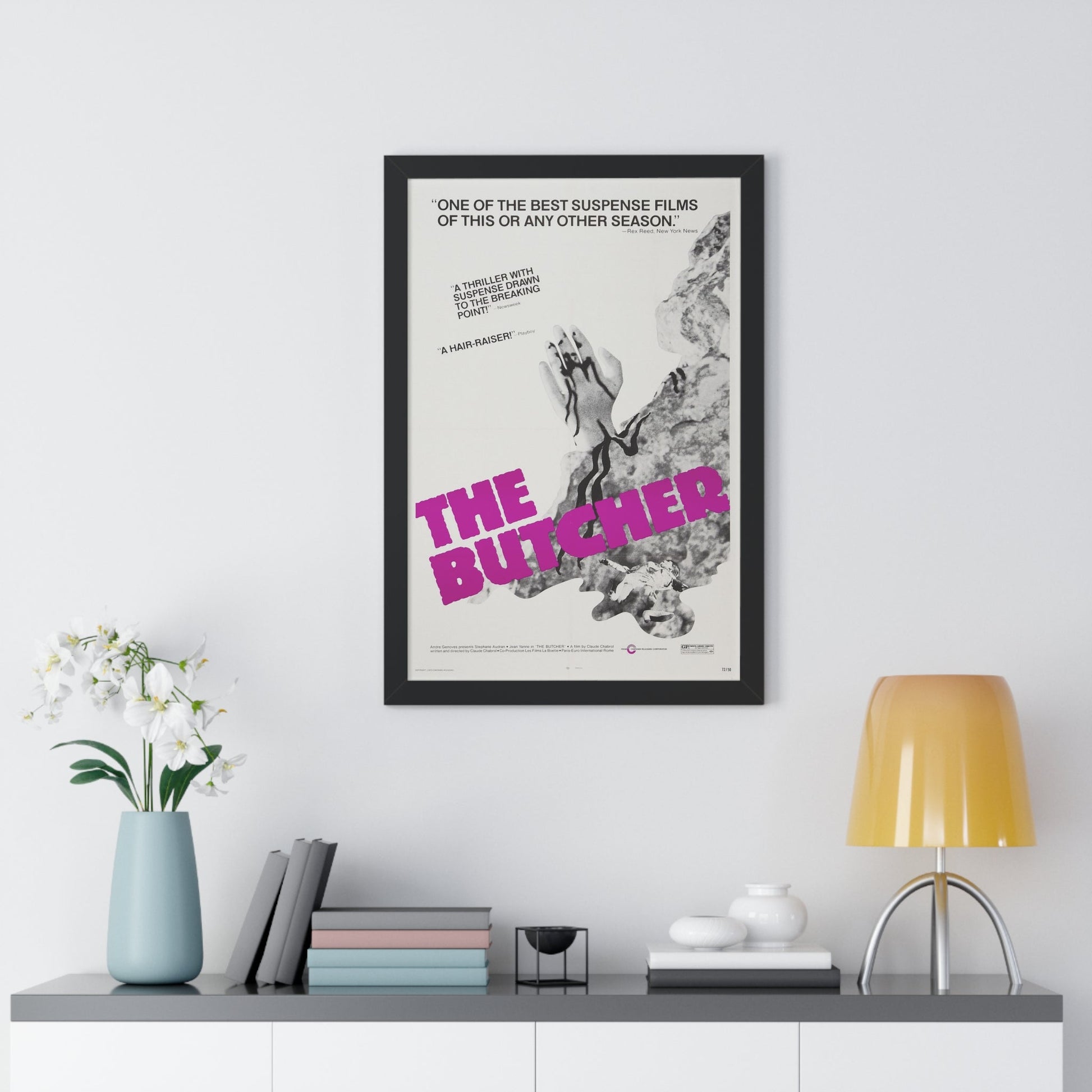 THE BUTCHER 1970 - Framed Movie Poster-The Sticker Space