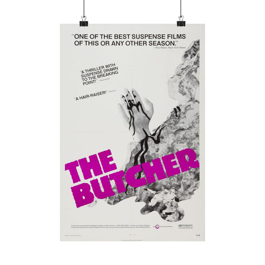 THE BUTCHER 1970 - Paper Movie Poster-12″ x 18″-The Sticker Space