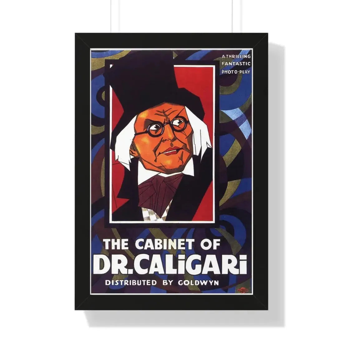 THE CABINET OF DR. CALIGARI (2) 1920 - Framed Movie Poster 16″ x 24″ Black - The Sticker Space