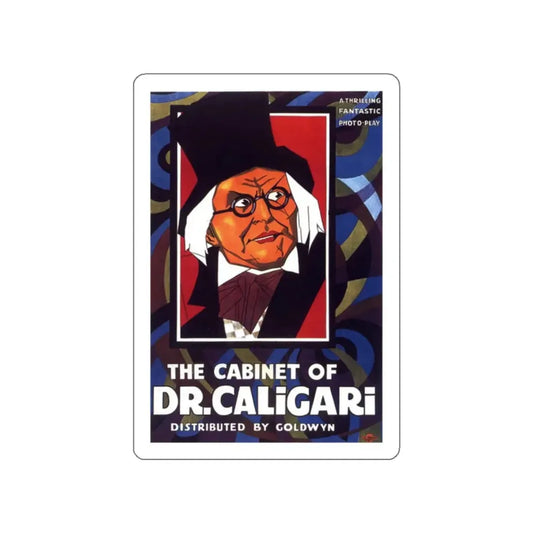 THE CABINET OF DR. CALIGARI (2) 1920 Movie Poster STICKER Vinyl Die-Cut Decal 2 Inch - The Sticker Space