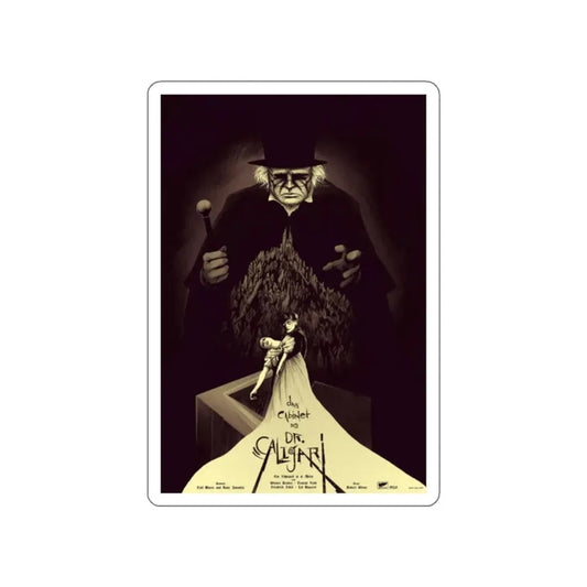 THE CABINET OF DR. CALIGARI (MONDO) 1920 Movie Poster STICKER Vinyl Die-Cut Decal 2 Inch - The Sticker Space