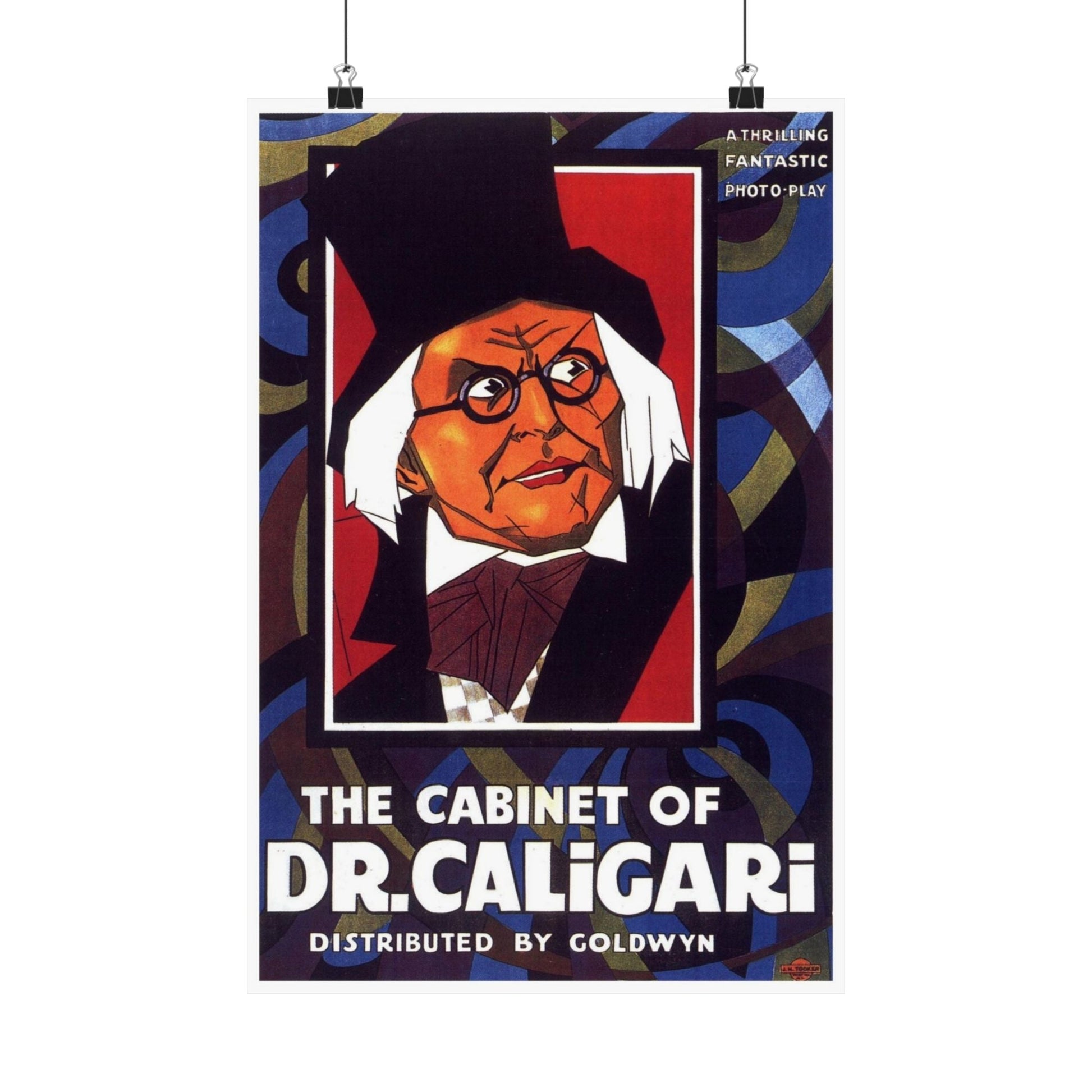 THE CABINET OF DR. CALIGARI (2) 1920 - Paper Movie Poster-12″ x 18″-The Sticker Space