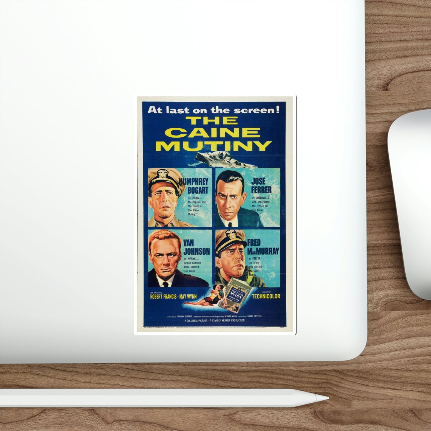 The Caine Mutiny 1954 Movie Poster STICKER Vinyl Die-Cut Decal-The Sticker Space