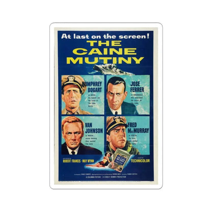 The Caine Mutiny 1954 Movie Poster - STICKER Vinyl Kiss-Cut Decal 3 Inch White - The Sticker Space