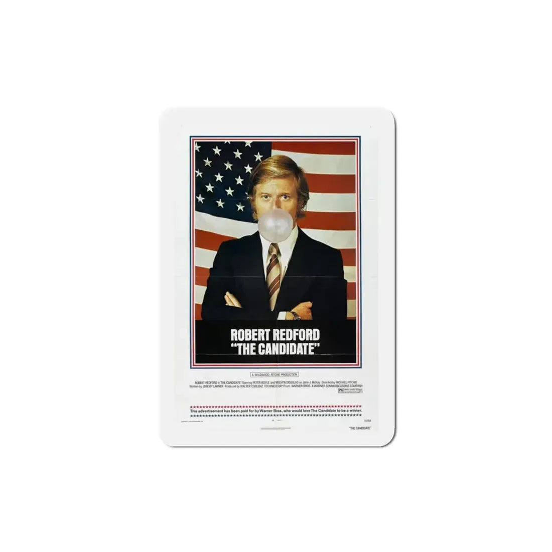 The Candidate 1972 Movie Poster Refrigerator Magnet 3 Inch - The Sticker Space
