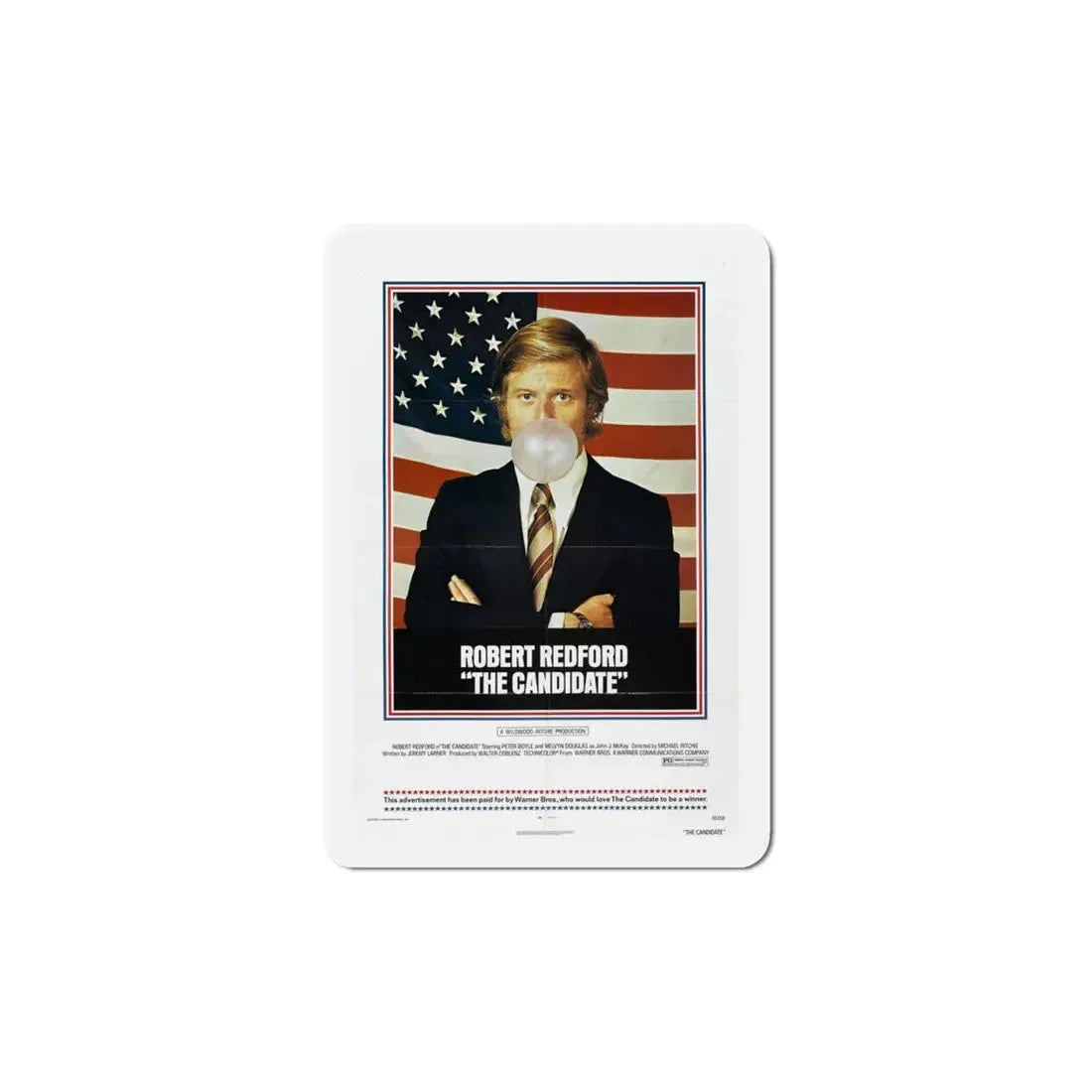 The Candidate 1972 Movie Poster Refrigerator Magnet 6 Inch - The Sticker Space