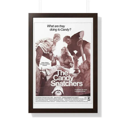 THE CANDY SNATCHERS 1973 - Framed Movie Poster 20" x 30" Walnut - The Sticker Space