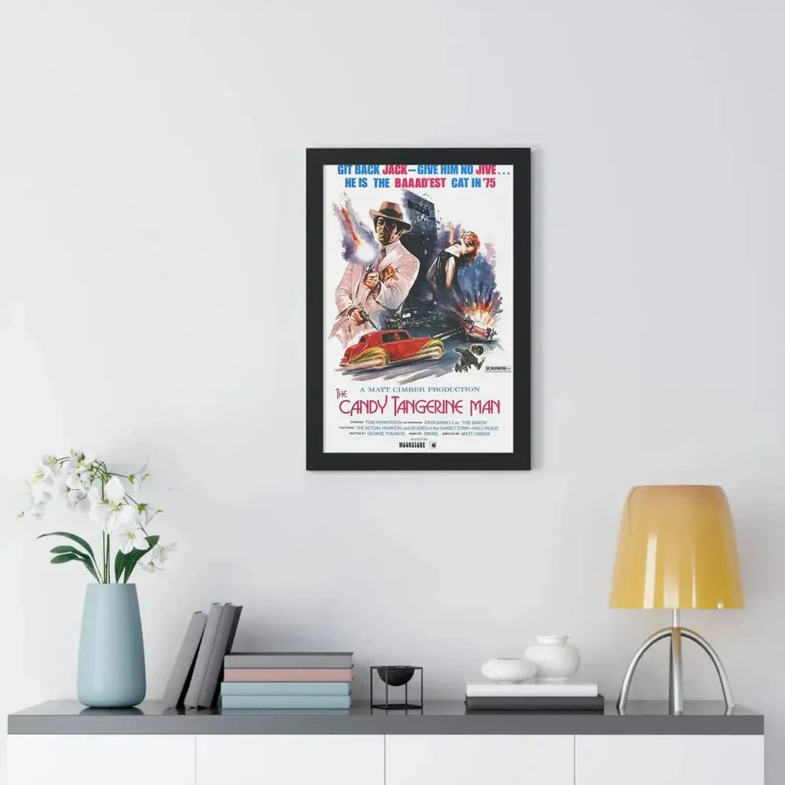 THE CANDY TANGERINE MAN 1975 - Framed Movie Poster - The Sticker Space