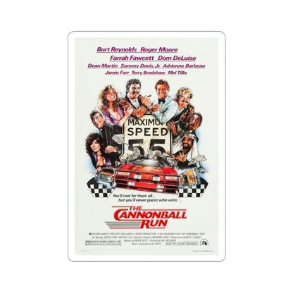The Cannonball Run 1981 Movie Poster STICKER Vinyl Die-Cut Decal-3 Inch-The Sticker Space