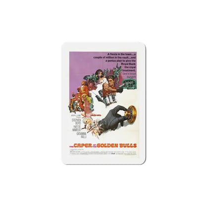The Caper of the Golden Bulls 1967 Movie Poster Refrigerator Magnet 5 Inch - The Sticker Space