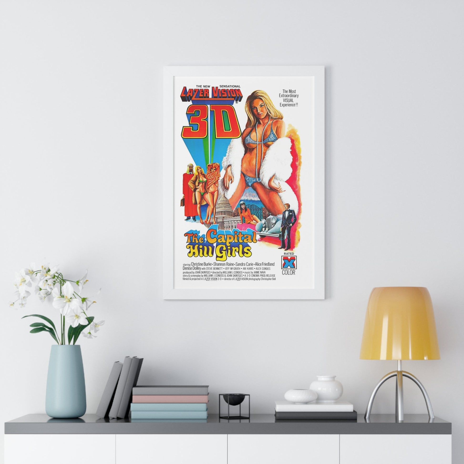 THE CAPITAL HILL GIRLS 1977 - Framed Movie Poster-The Sticker Space