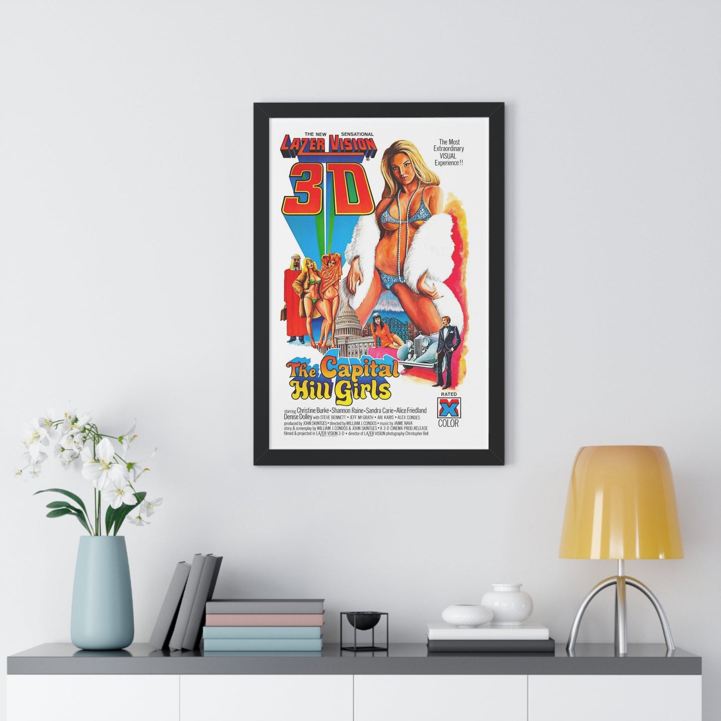 THE CAPITAL HILL GIRLS 1977 - Framed Movie Poster-The Sticker Space