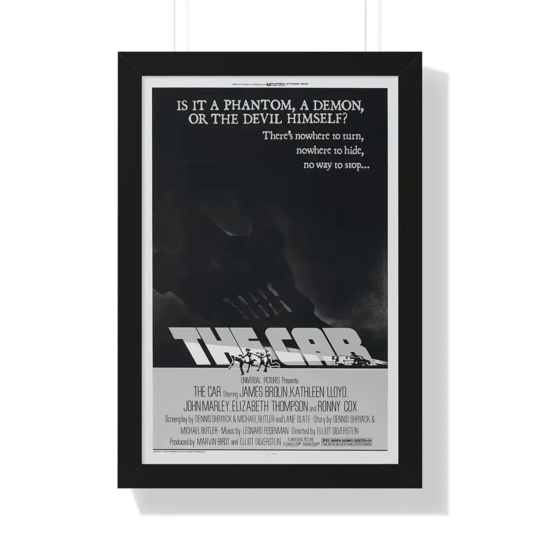 THE CAR 1977 - Framed Movie Poster 16″ x 24″ Black - The Sticker Space