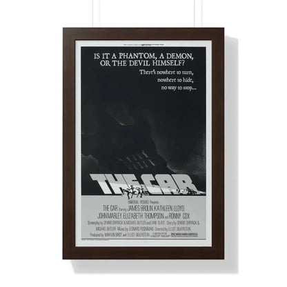 THE CAR 1977 - Framed Movie Poster 16″ x 24″ Walnut - The Sticker Space