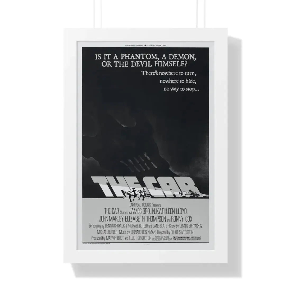 THE CAR 1977 - Framed Movie Poster 16″ x 24″ White - The Sticker Space