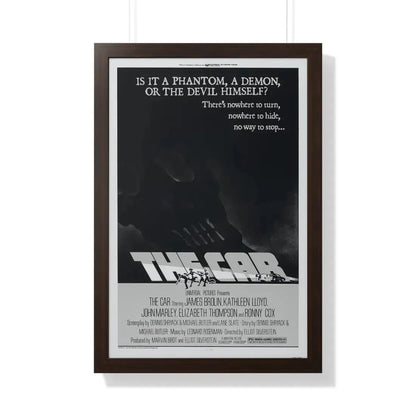 THE CAR 1977 - Framed Movie Poster 20" x 30" Walnut - The Sticker Space