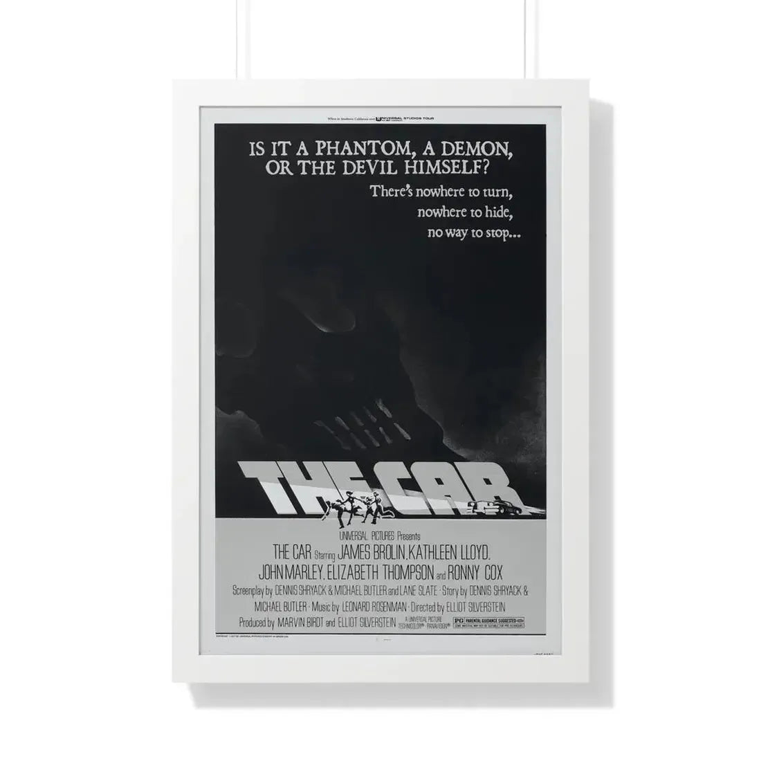 THE CAR 1977 - Framed Movie Poster 20" x 30" White - The Sticker Space