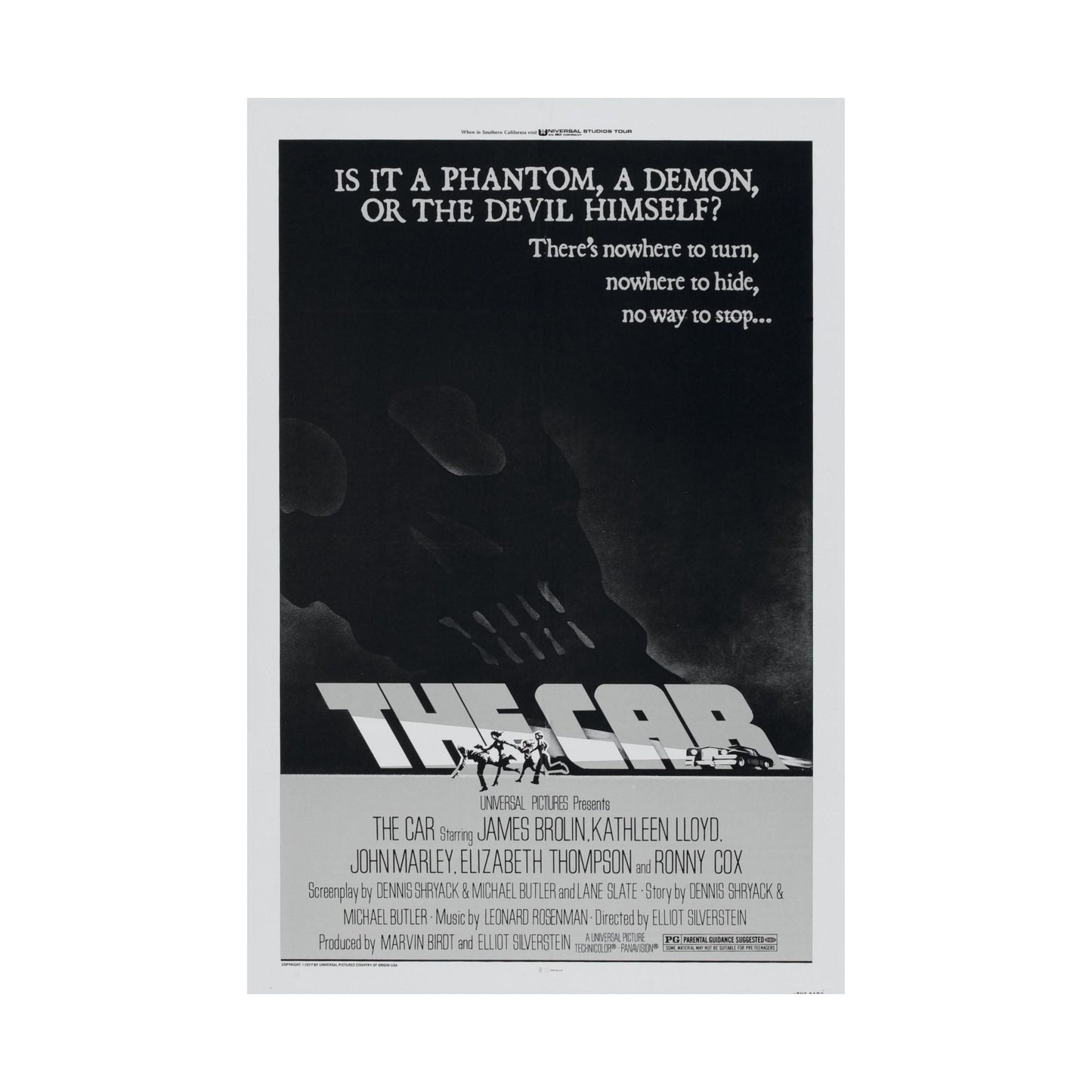 THE CAR 1977 - Paper Movie Poster-The Sticker Space