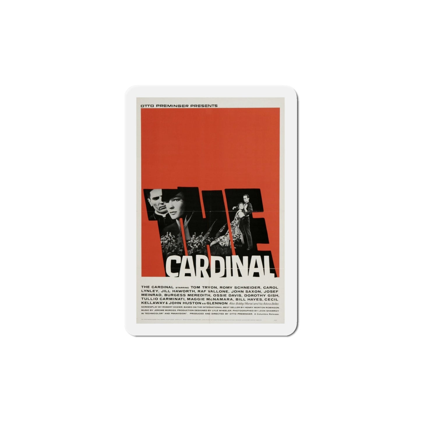 The Cardinal 1963 Movie Poster Die-Cut Magnet-5 Inch-The Sticker Space