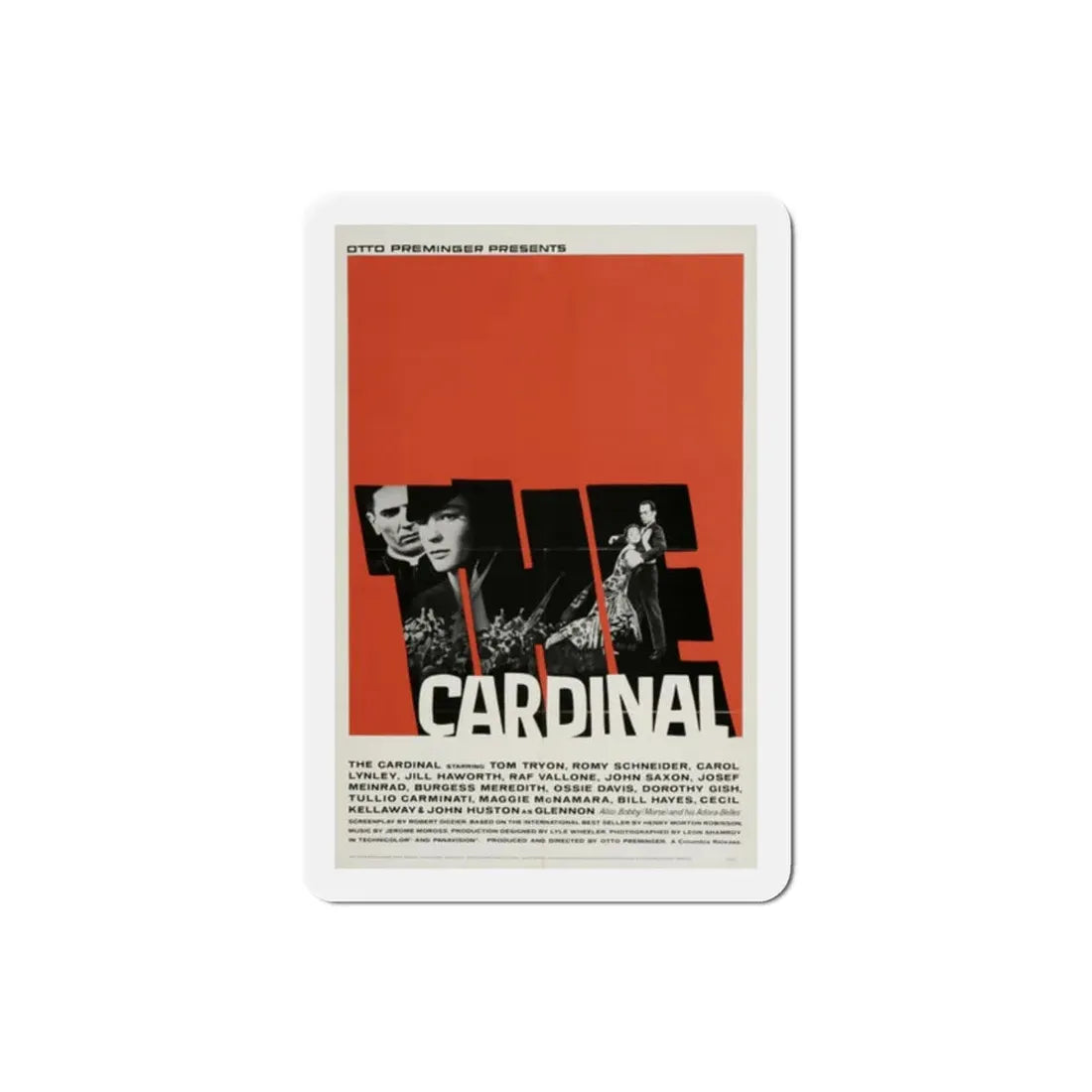 The Cardinal 1963 Movie Poster Refrigerator Magnet 2 Inch - The Sticker Space