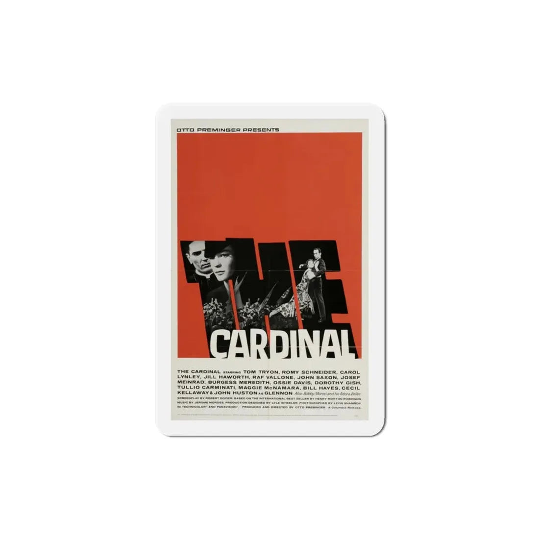 The Cardinal 1963 Movie Poster Refrigerator Magnet 3 Inch - The Sticker Space