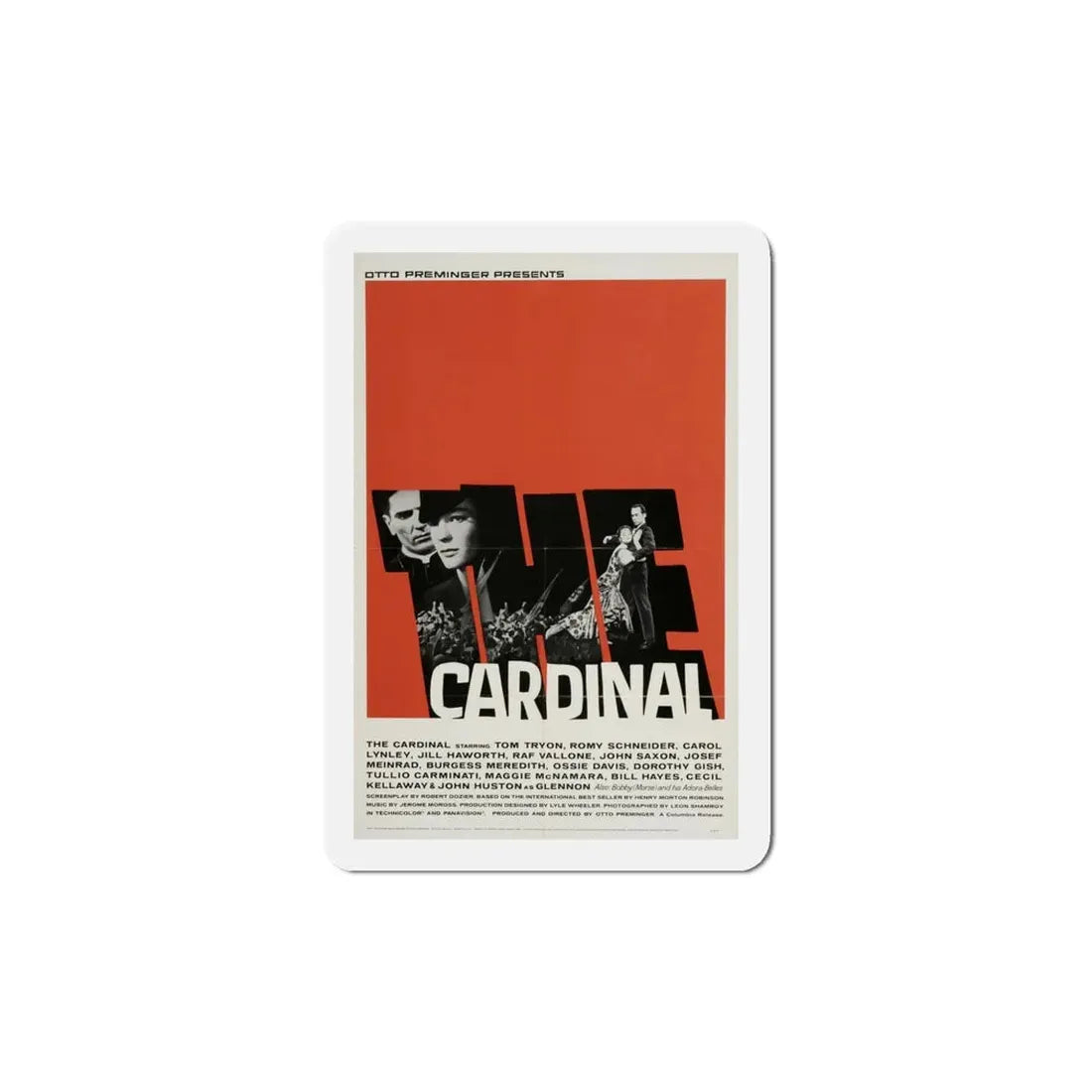 The Cardinal 1963 Movie Poster Refrigerator Magnet 5 Inch - The Sticker Space