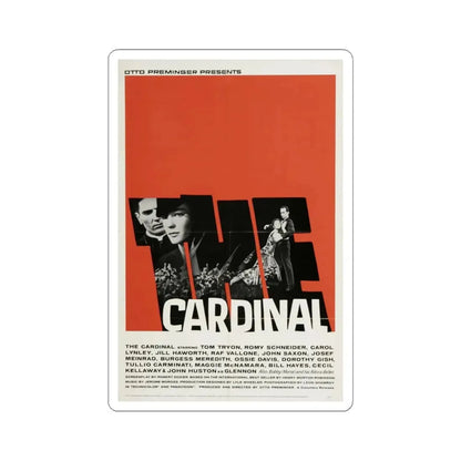 The Cardinal 1963 Movie Poster - STICKER Vinyl Kiss-Cut Decal 4 Inch White - The Sticker Space