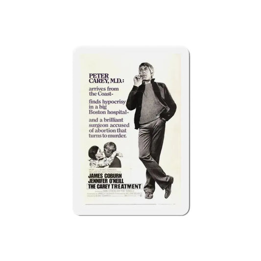 The Carey Treatment 1972 Movie Poster Refrigerator Magnet 2 Inch - The Sticker Space
