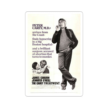 The Carey Treatment 1972 Movie Poster STICKER Vinyl Die-Cut Decal-3 Inch-The Sticker Space