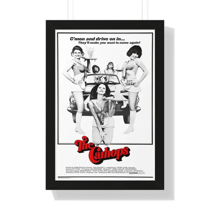 THE CARHOPS 1975 - Framed Movie Poster 16″ x 24″ Black - The Sticker Space