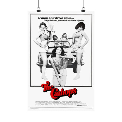 THE CARHOPS 1975 - Paper Movie Poster 12″ x 18″ Matte - The Sticker Space