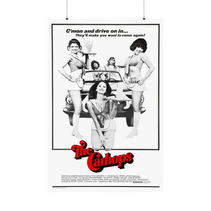 THE CARHOPS 1975 - Paper Movie Poster 36" x 54" Matte - The Sticker Space
