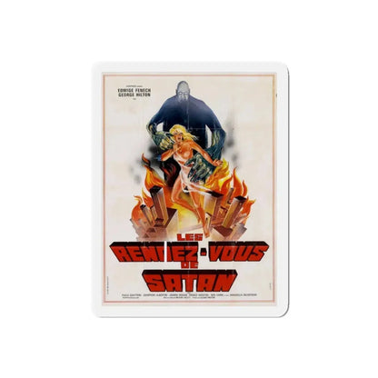 THE CASE OF THE BLOODY IRIS (FRENCH) 1972 Movie Poster - Refrigerator Magnet 5 Inch Die-Cut - The Sticker Space
